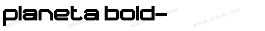 planeta bold字体转换